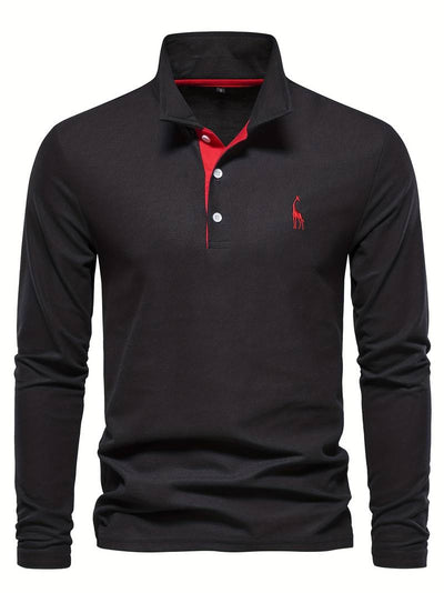 Bernd - Klassisches Langarm Poloshirt für Herren