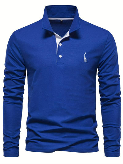 Bernd - Klassisches Langarm Poloshirt für Herren