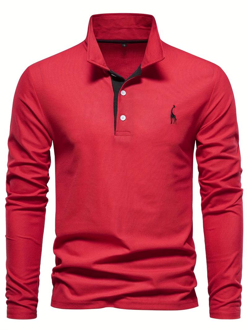 Bernd - Klassisches Langarm Poloshirt für Herren