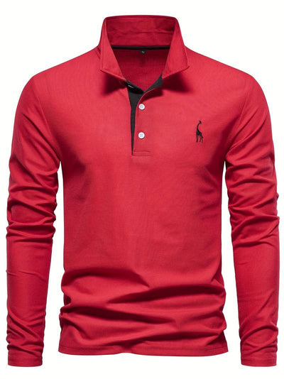 Bernd - Klassisches Langarm Poloshirt für Herren