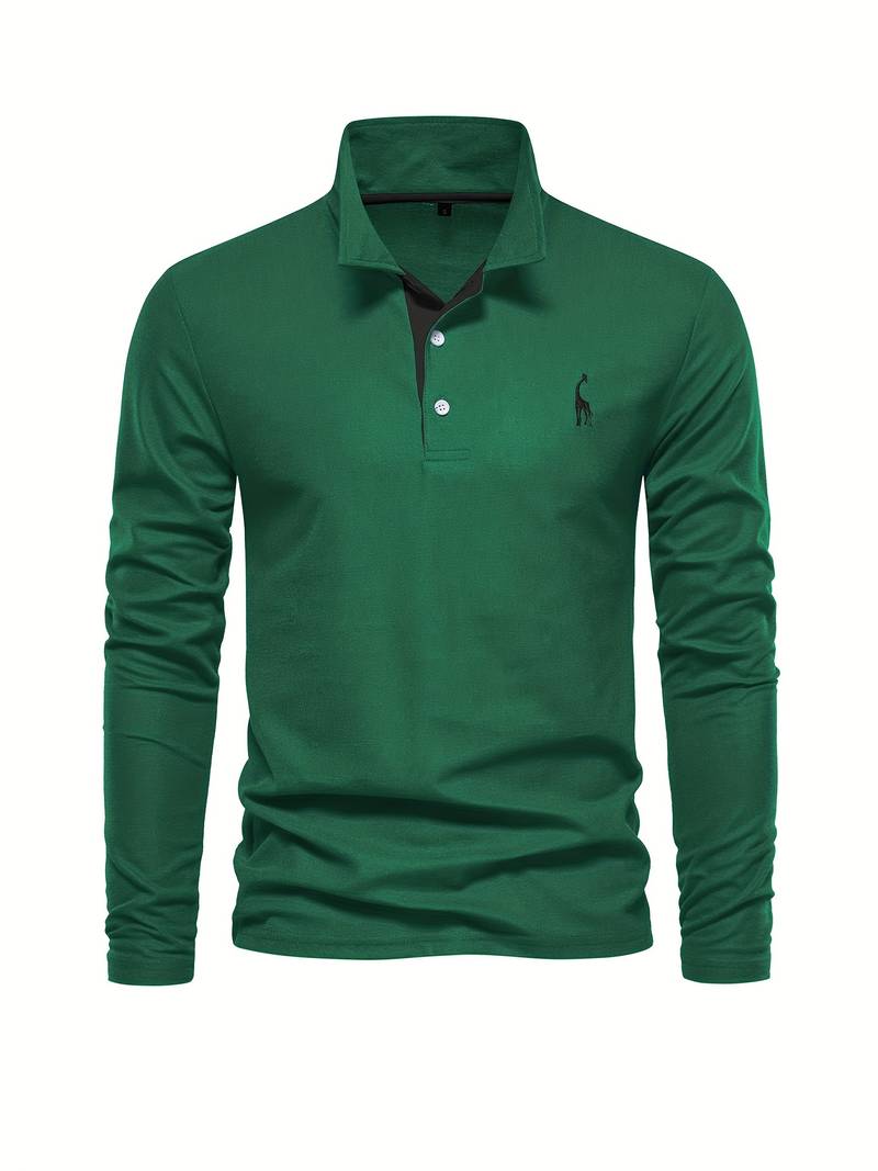 Bernd - Klassisches Langarm Poloshirt für Herren