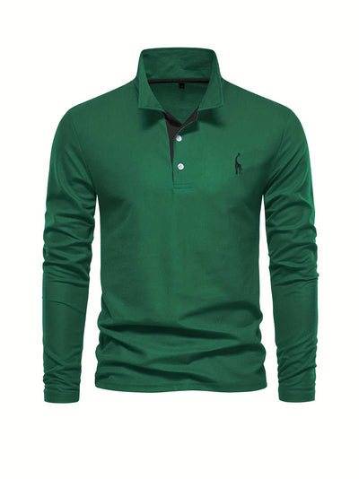 Bernd - Klassisches Langarm Poloshirt für Herren